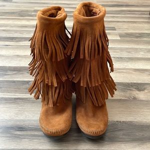 Minnetonka Fringe Boots